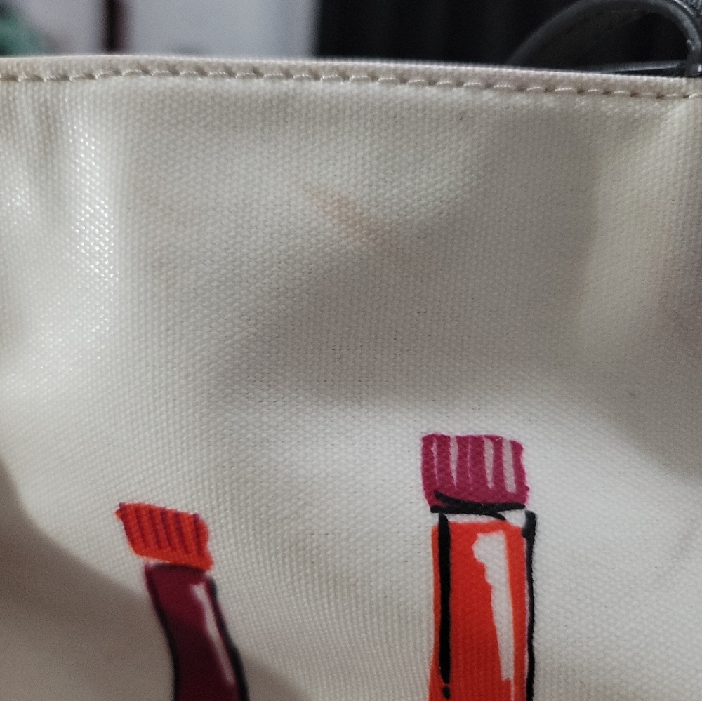 Kate Spade Hot Sauce Coated Canvas Tote, Good Used Condition - Picture 10 of 16